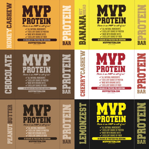 MVP PROTEIN "VARIETY PACK" of Protein Bars
