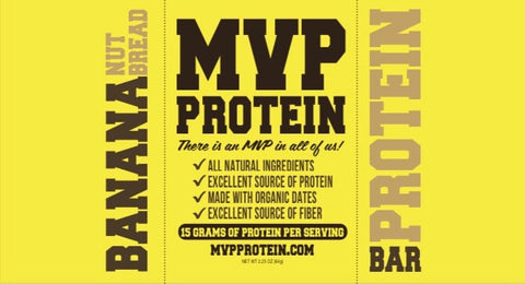 MVP PROTEIN-"BANANA NUT BREAD" Protein Bar