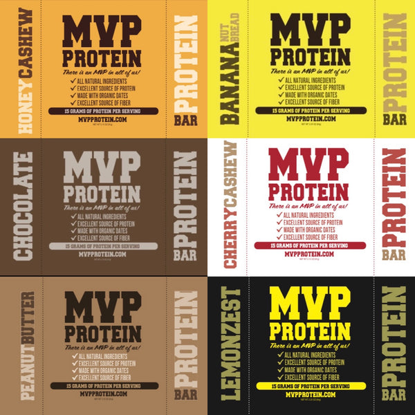MVP PROTEIN "VARIETY PACK" of Protein Bars