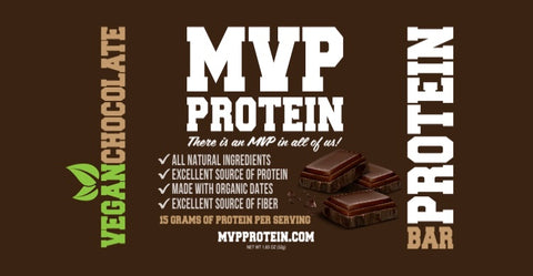 MVP PROTEIN-"VEGAN CHOCOLATE" Protein Bar