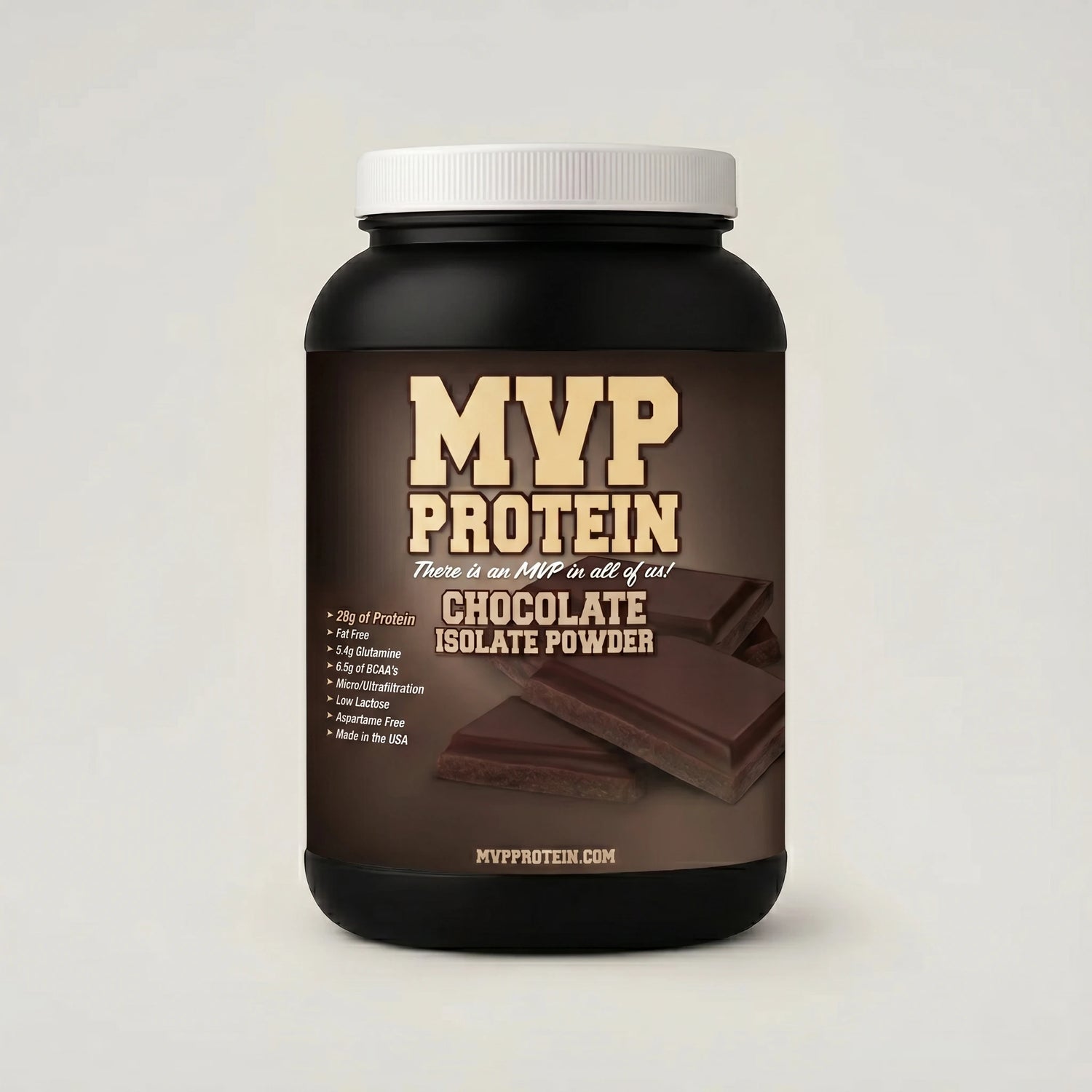 “MVP PROTEIN” "CHOCOLATE" Whey Isolate Protein Powder