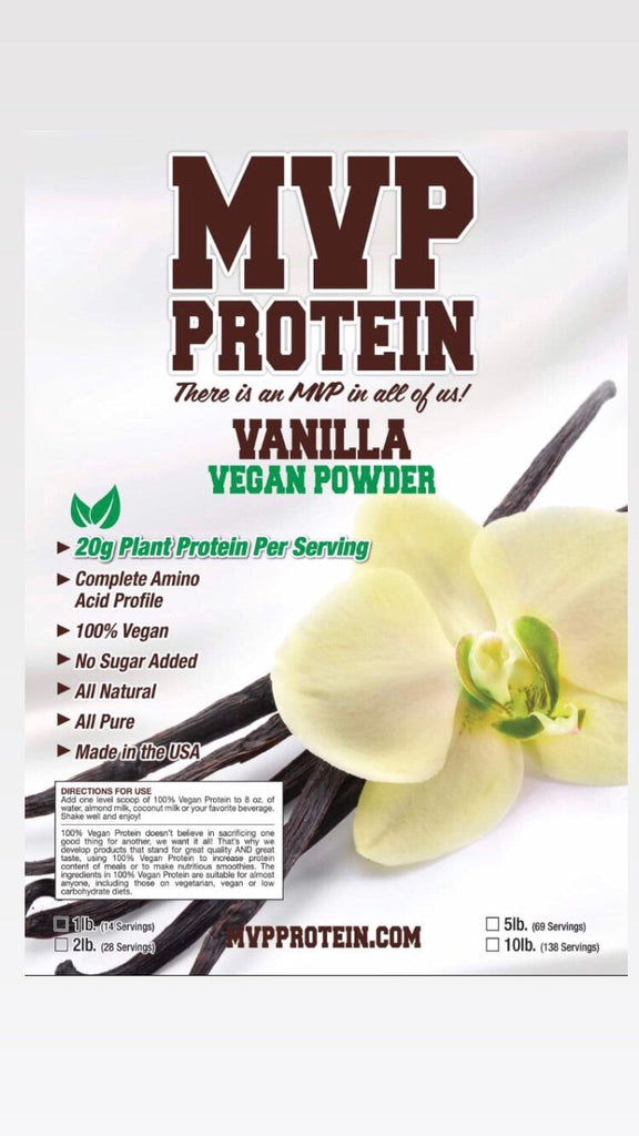 "MVP PROTEIN" "VEGAN VANILLA" (Plant Based) Protein Powder