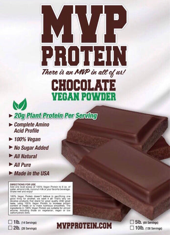 "MVP PROTEIN" "VEGAN CHOCOLATE" (Plant Based) Protein Powder
