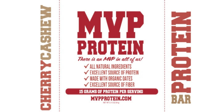 MVP PROTEIN-"CHERRY CASHEW" Protein Bar